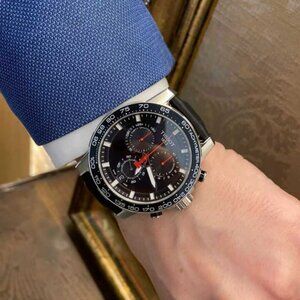 New Tissot Supersport Black Dial Black Men's Watch With Papers